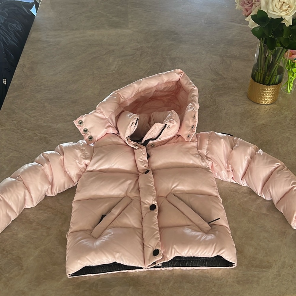SAM. light pink down jacket , size 4
